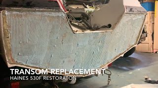 EP11 Fibreglass Boat Transom Replacement From The Outside [upl. by Adnelg105]