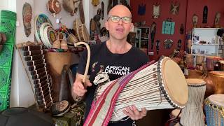 West African Instruments The Yoruba Gangan Talking Drum [upl. by Pero]