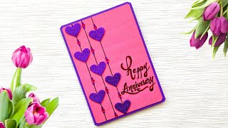 Beautiful Handmade Anniversary Card Idea  DIY Greeting Cards for AnniversaryValentines day card [upl. by Blanchard980]