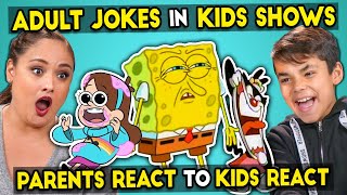 Parents React To Kids React To Funny Adult Jokes In Kids Shows [upl. by Lolly]