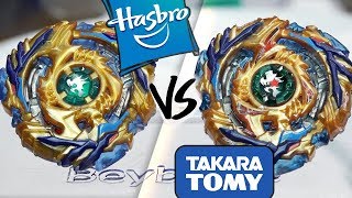 HASBRO VS TAKARA TOMY Fafnir F3 8Nt VS Drain Fafnir 8Nt  Beyblade Burst [upl. by Elicia628]