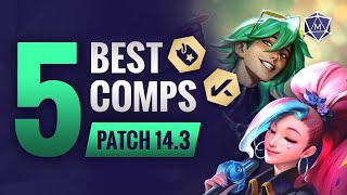 5 BEST Comps in TFT Patch 143  Set 10 Teamfight Tactics Guide [upl. by Ranger817]