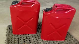 Old Gas Can Restoration Jerry Cans [upl. by Winson]