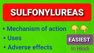 Sulfonylureas drug MOAUses Side effects [upl. by Wessling79]