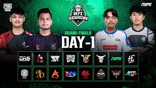 PUBG Mobile NEPX Showdown  Grand Finals Day 1 [upl. by Aiuoqes]