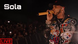 Anuel AA  Sola Live Performance [upl. by Clarine721]