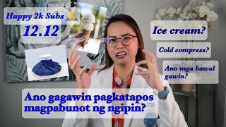 MGA GAGAWIN MO PAGKATAPOS MAGPABUNOT NG NGIPIN  TOOTH EXTRACTION AFTER CARE  Dra Mara Redimano [upl. by Nagap368]