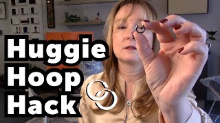 Huggie Hoop Hack  How to Remove Huggie Earrings [upl. by Ysset]