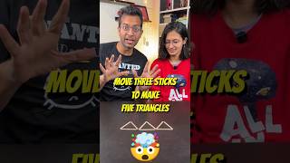 99 FAIL this 5 Triangle Matchstick Puzzle [upl. by Ahseinat980]