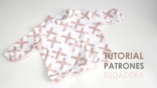 DIY Patrones y tutorial sudadera de niño [upl. by Ulita440]