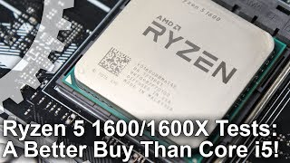 Ryzen 5 1600 1600X vs Core i5 7600K Review Its an AMD Win [upl. by Pyszka722]