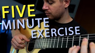 The Perfect Fingerpicking Guitar Exercise For a FIVE MINUTE Practice [upl. by Htir]