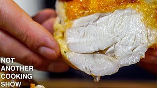 how to make the JUICIEST ROASTED CHICKEN BREASTS with pan sauce [upl. by Arlen]