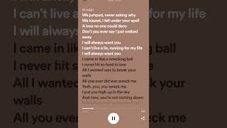 Wrecking Ball  Miley Cyrus Lyrics [upl. by Eibocaj]