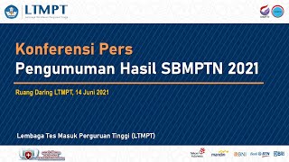 Konferensi Pers Pengumuman Hasil SBMPTN 2021 [upl. by Pelagi313]