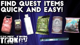 How To Get Your Early Quest Items Quick And Easy  Escape From Tarkov [upl. by Malachi]