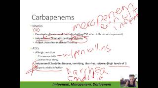 Antibiotics Carbapenems BetaLactamase Inhibitors Vancomycin [upl. by Sleinad]