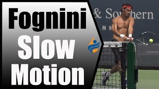 Fabio Fognini Slow Motion Forehand amp Backhand 240FPS 1080p [upl. by Royd]