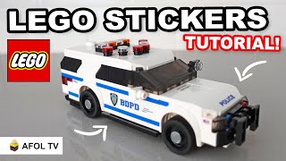 How we make Custom LEGO Stickers Quick Overview [upl. by Tdnerb]