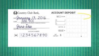 How to Deposit A Check [upl. by Akcimahs]