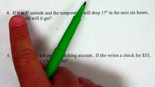 adding and subtracting integer word problems [upl. by Leonardi]