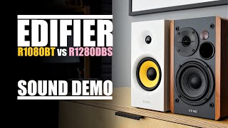 Edifier R1280DBs vs Edifier R1080BT  Sound Comparison [upl. by Nariko]