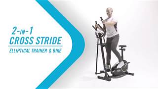 2in1 Cross Stride Elliptical Trainer amp Bike [upl. by Damiani]