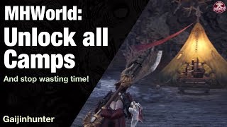 Monster Hunter World Unlock All Camps [upl. by Nylidam]