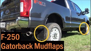 F250 Gatorback Mudflap Installation [upl. by Aihsit]