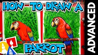 How To Draw A Bird Parrot  Advanced [upl. by Hughett]