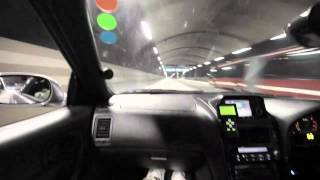 Skyline R34 GTR VSpec 610HP in Stockholm Tunnels HD [upl. by Alletse951]