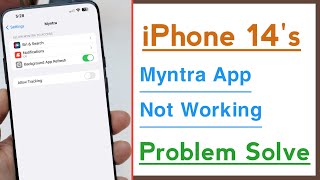 iPhone 14’s Myntra App Not Working Problem Solve [upl. by Fern]