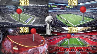 Predicting the next 10 Super Bowl NFL Stadium Locations 20252035 [upl. by Affrica878]