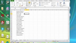 Come numerare automaticamente una lista di nomi in Excel [upl. by Naryb]