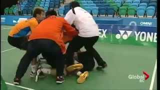 Worst Sports fight  First ever badminton fight  fights between players [upl. by Horatia]