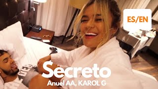 Anuel AA KAROL G  Secreto Lyrics  Letra English amp Spanish Translation amp Meaning [upl. by Ennail]