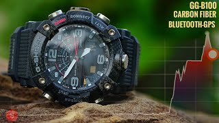 BLACK CARBON GGB100 MUDMASTER GSHOCK with ABCT sensors and Bluetooth GPS feature [upl. by Thirzi]