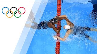 Manuel and Olesksiak tie for gold in Womens 100m Freestyle [upl. by Massey47]