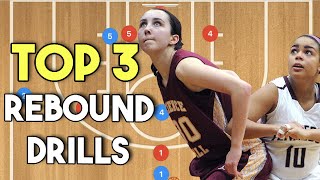 Top 3 Basketball Rebound Drills For Youth [upl. by Lovering]