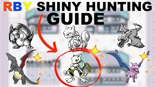 How to Shiny Hunt in Generation 1 Red Blue Yellow Full Information Guide [upl. by Arada45]