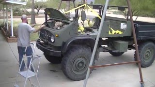 Unimog 404 Doka Engine Replacement  Time Lapse [upl. by Conchita]