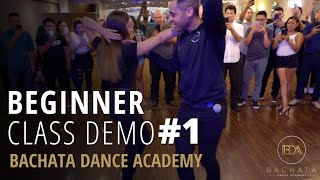 Beginner Bachata Combination  Class Recap 1  Demetrio amp Nicole  Bachata Dance Academy [upl. by Yrgoerg]