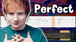 Ed Sheeran  Perfect  EASY Guitar tutorial TAB [upl. by Nisotawulo]