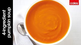 4 ingredient easy pumpkin soup [upl. by Darmit]