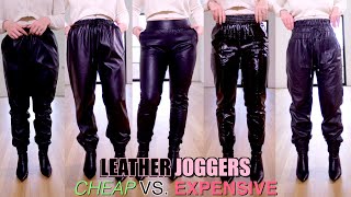 Comparing Leather Joggers  Cheap vs Expensive [upl. by Annairt]