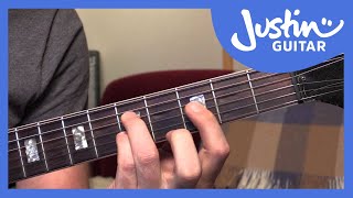 10 Basic Jazz Chords  Guitar Tutorials  JustinGuitar JA001 [upl. by Amaleta366]