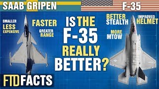 The Differences Between SAAB GRIPEN and F35 Fighter Jets [upl. by Hawthorn]