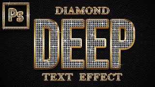 DIAMOND TEXT EFFECT  PHOTOSHOP EFFECT  PHOTOSHOP TUTORIAL [upl. by Finkelstein303]