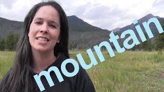 How to Say MOUNTAIN and SENTENCE  American English [upl. by Trevorr84]