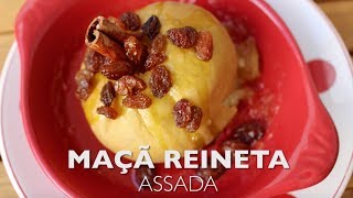 Maçã reineta assada [upl. by Aihsad]